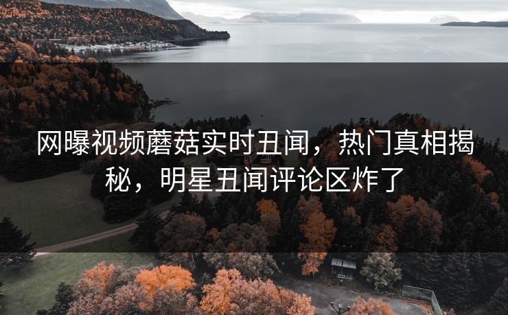 网曝视频蘑菇实时丑闻，热门真相揭秘，明星丑闻评论区炸了